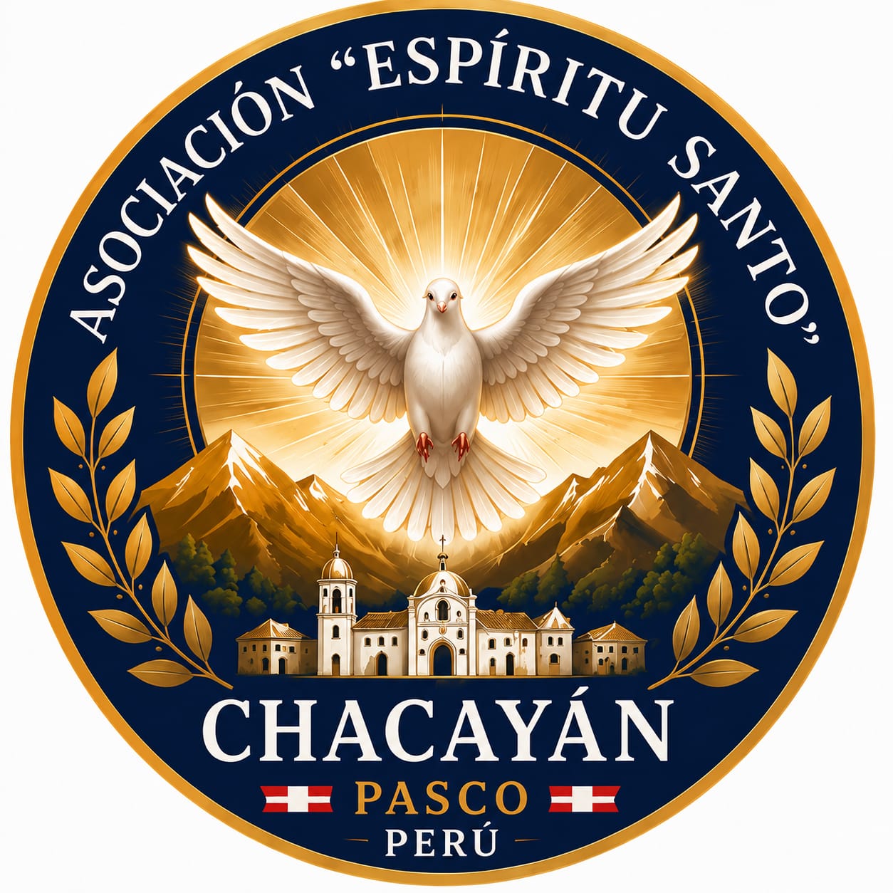 Escudo de la Asociación Espíritu Santo de Chacayán